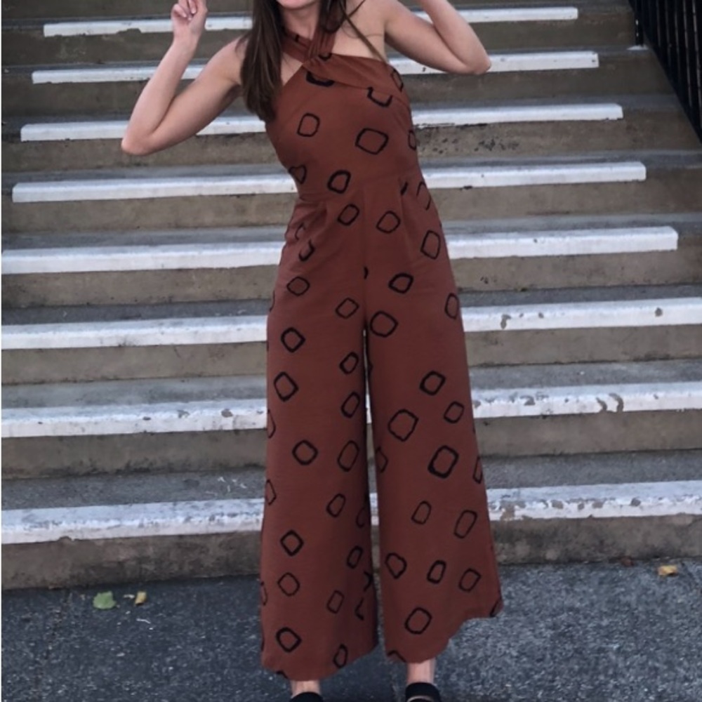 Eva Franco burnt orange jumpsuit